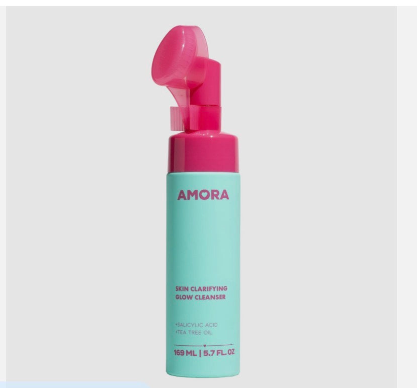 Amora Skin Clarifying Glow Foaming Facial Cleanser 1.7 Fl.Oz