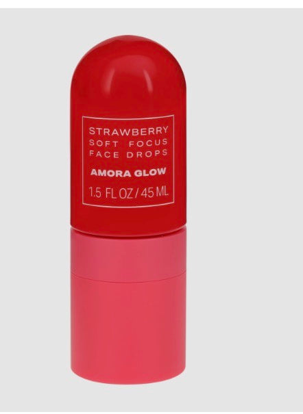 Amora Glow Strawberry Soft Focus Face Drops 1.5oz